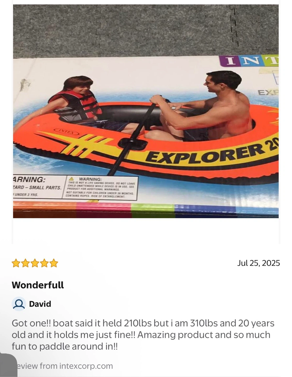 Intex Explorer 200 Boat Set - photo 3