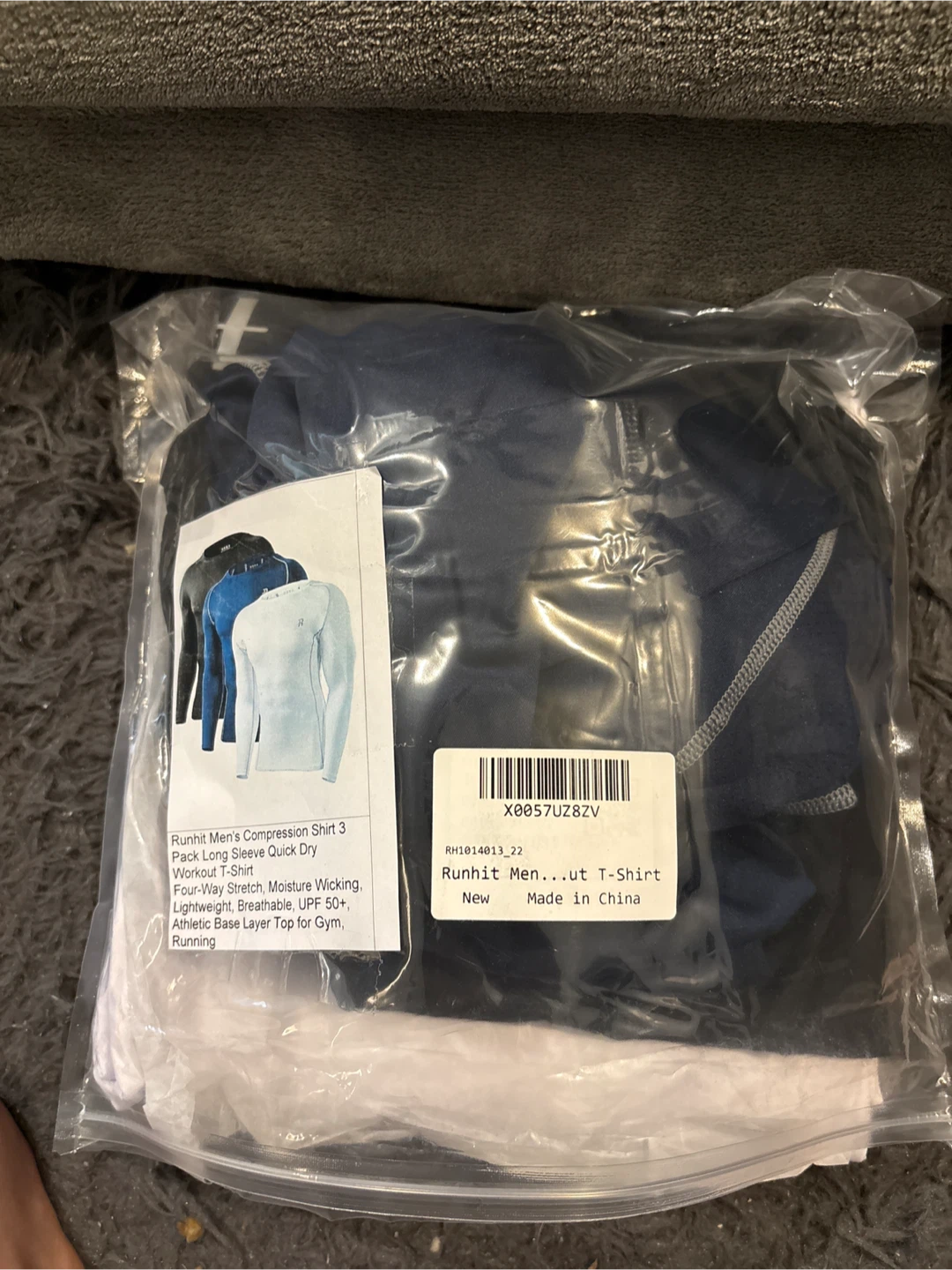 Runhit Men's Compression Long Sleeve 3-Pack - photo 2