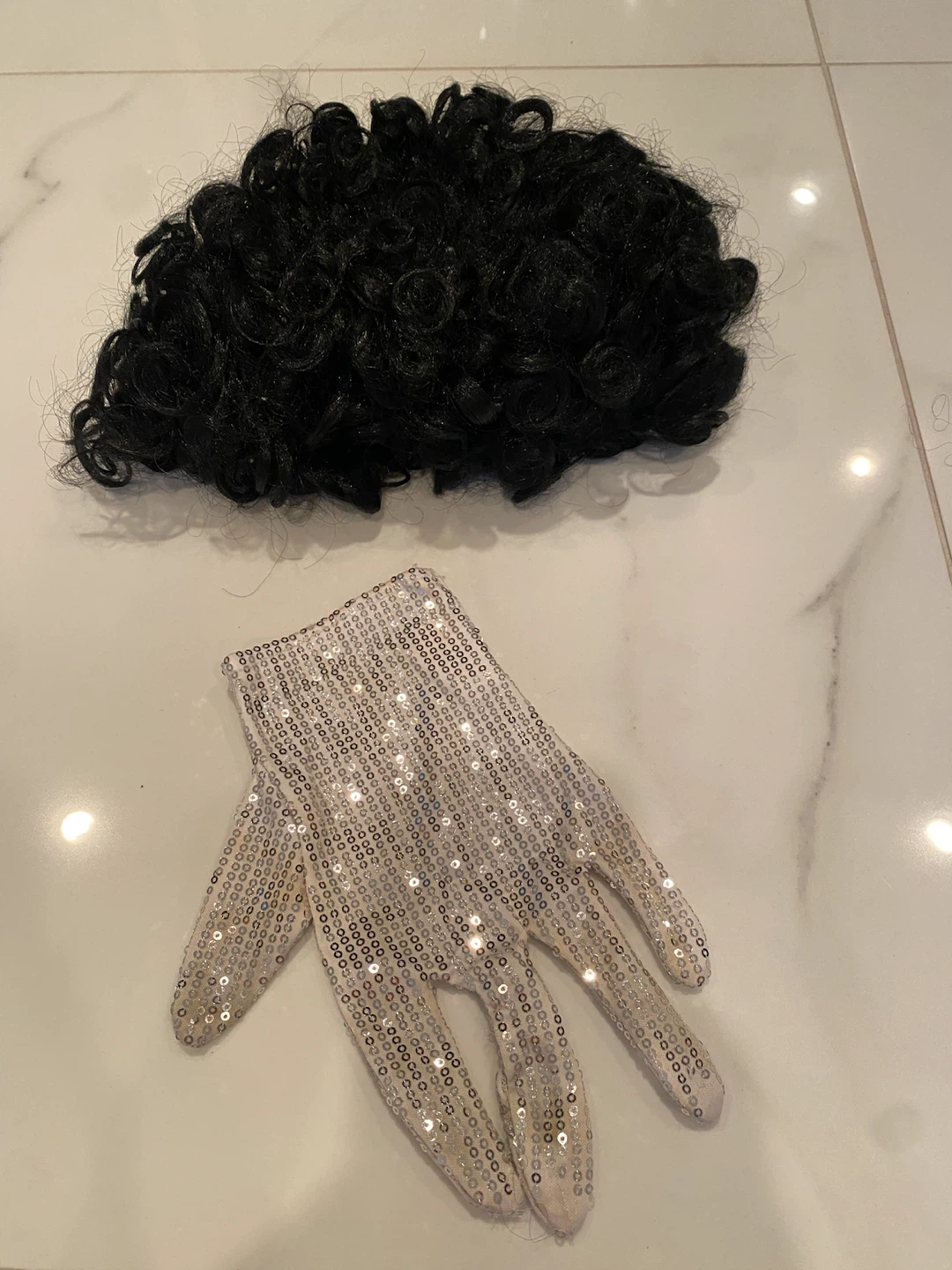 Rubie's Michael Jackson Costume Wig and Glove Set
