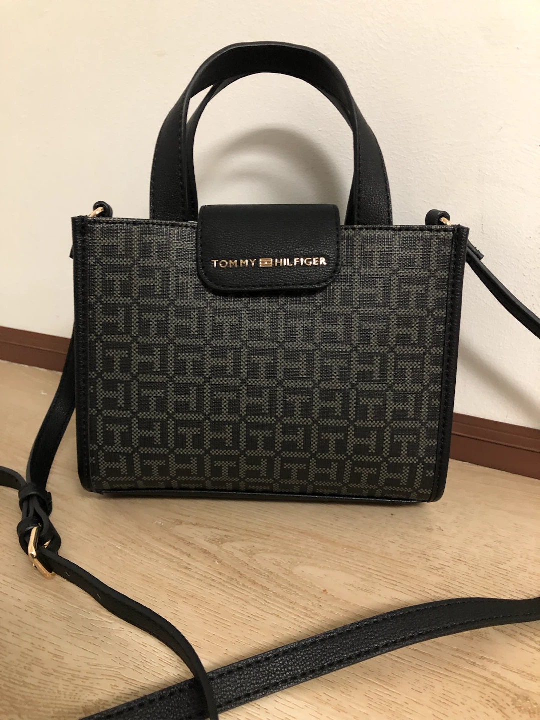 New Tommy Hilfiger Monogram Mini Tote Bag