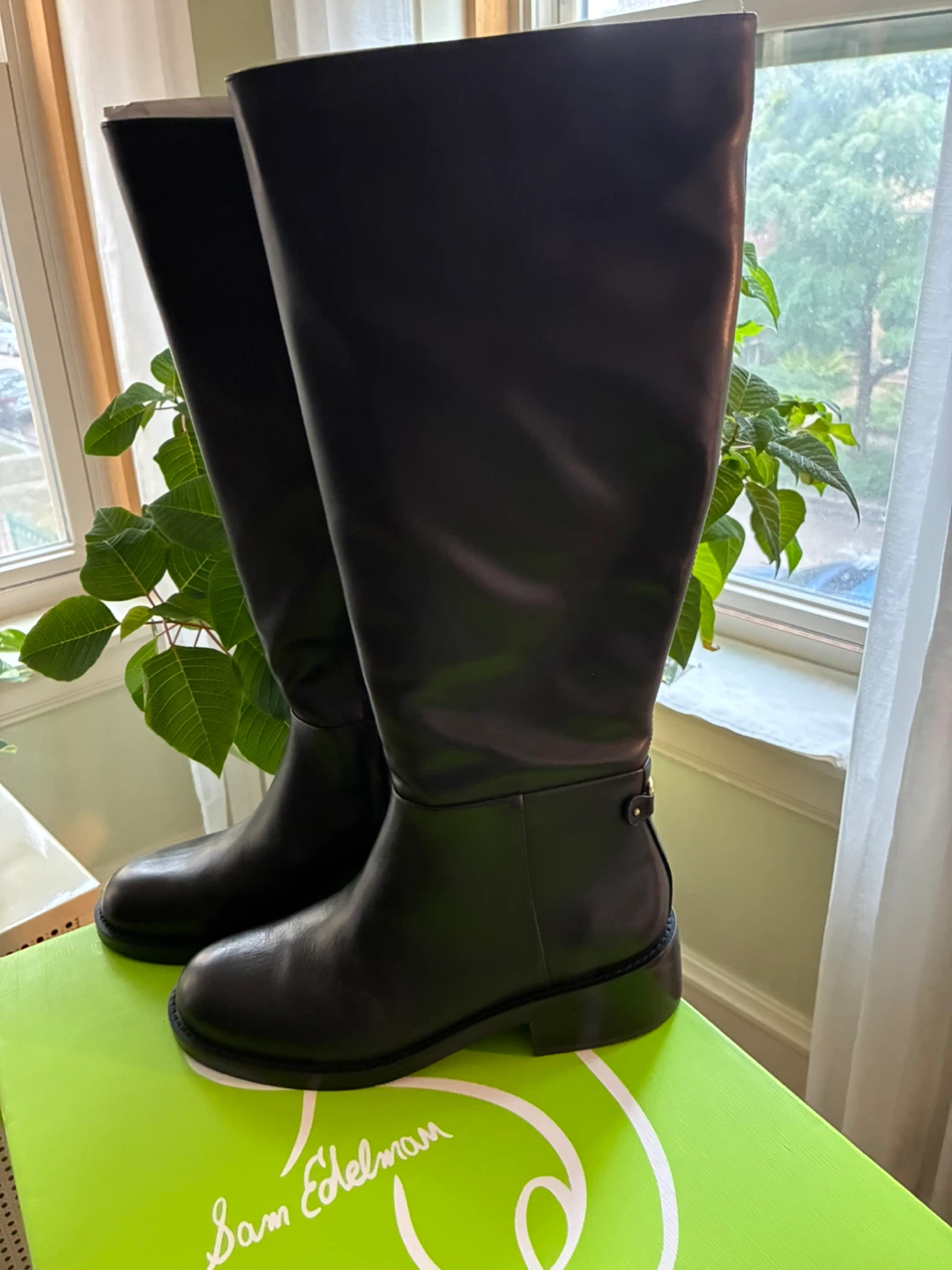 Sam Edelman Black Riding Boots