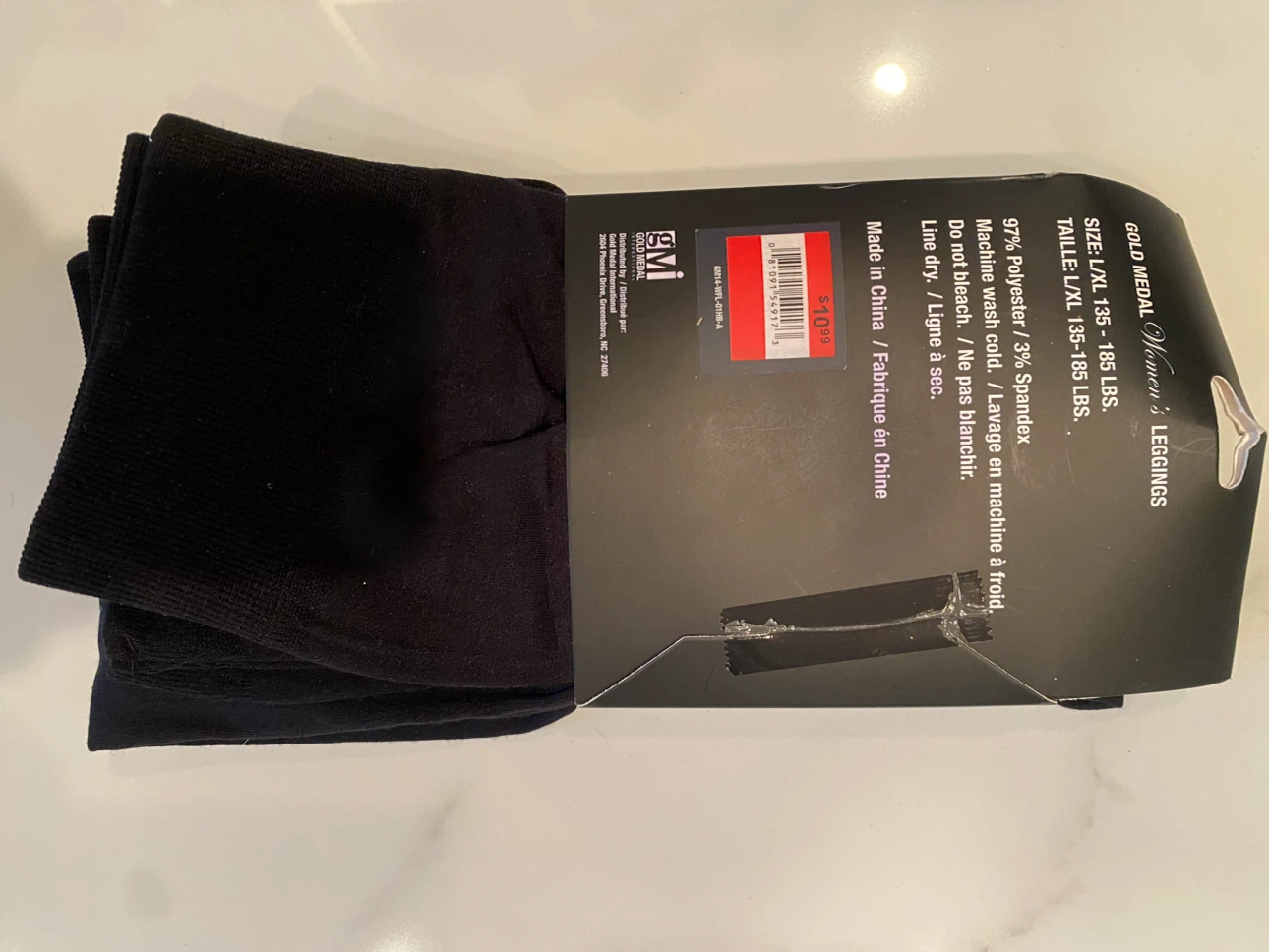 Black Fleece Lined Seamless Leggings - photo 2