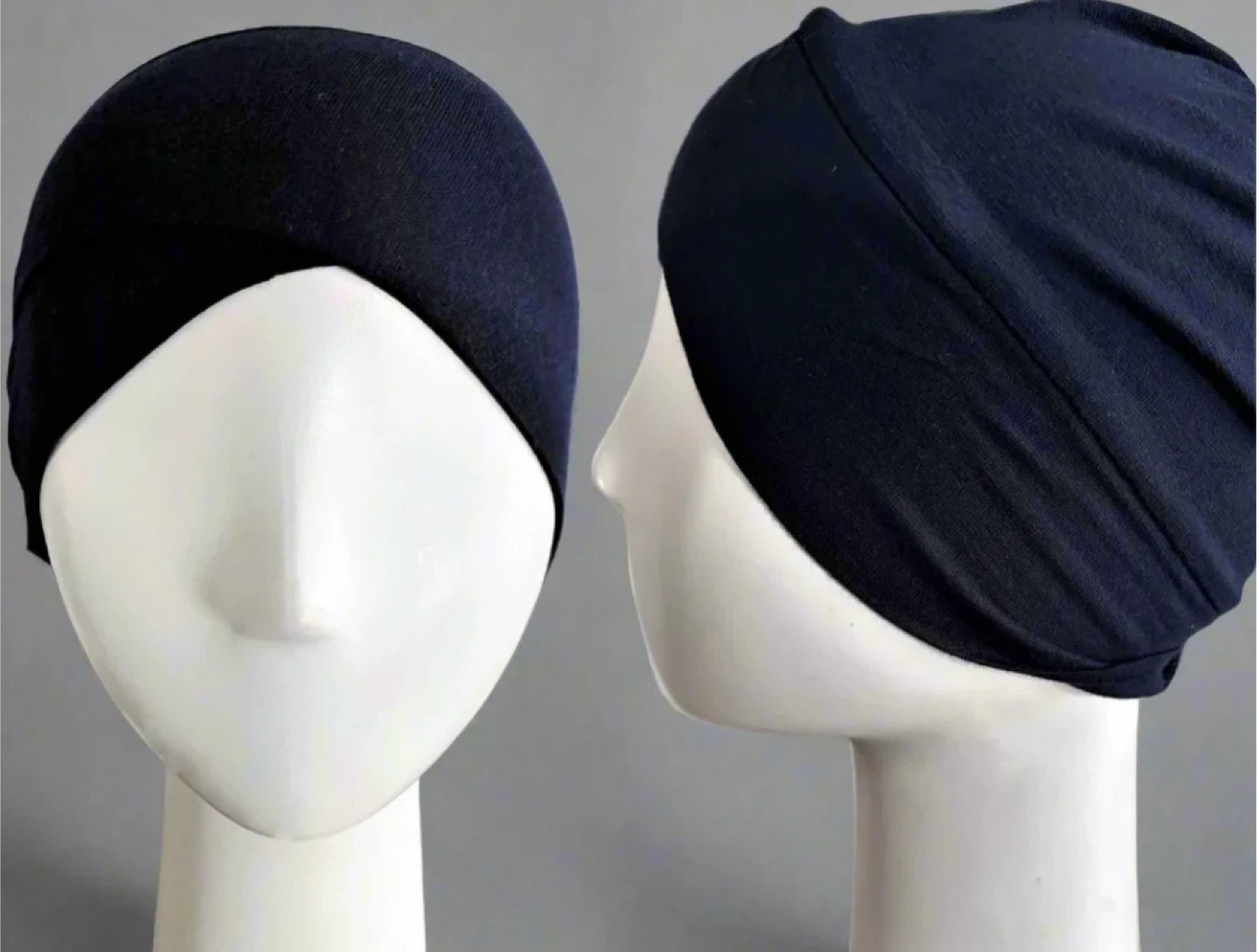 Navy Blue Crossover Style Headwrap