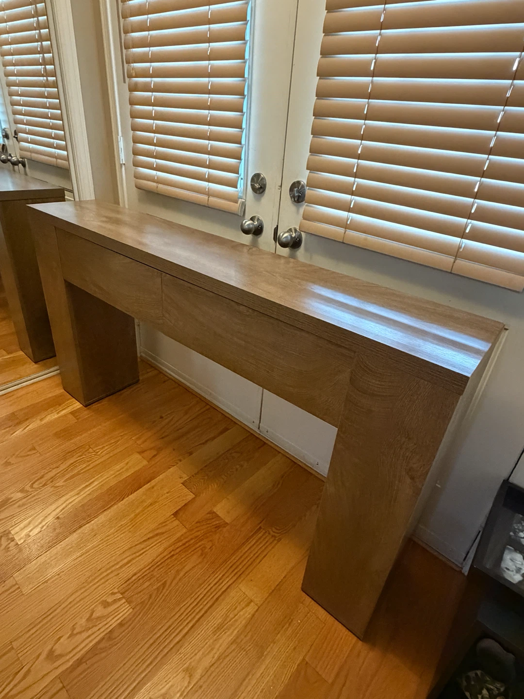 Wood Console Table with Two Drawers “63-Inch” - photo 2