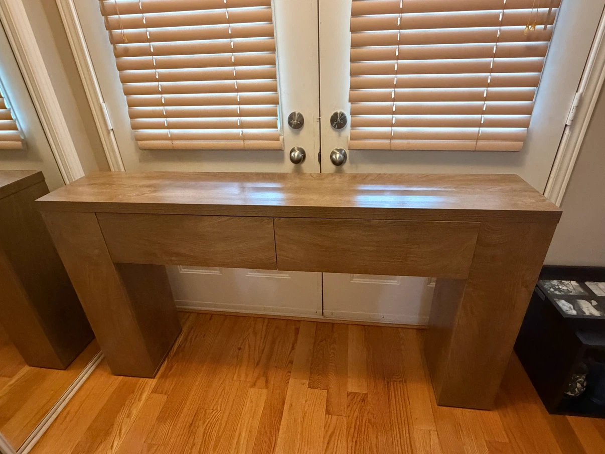 Wood Console Table with Two Drawers “63-Inch” - photo 4