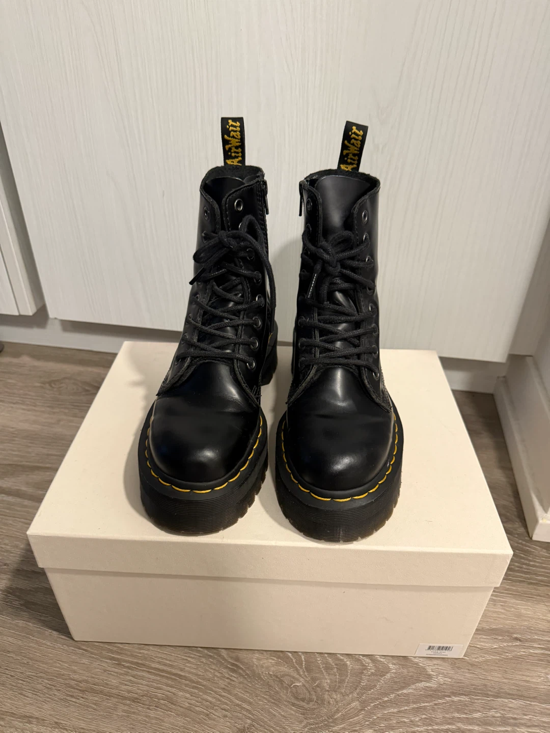 Dr. Martens Jadon boot leather