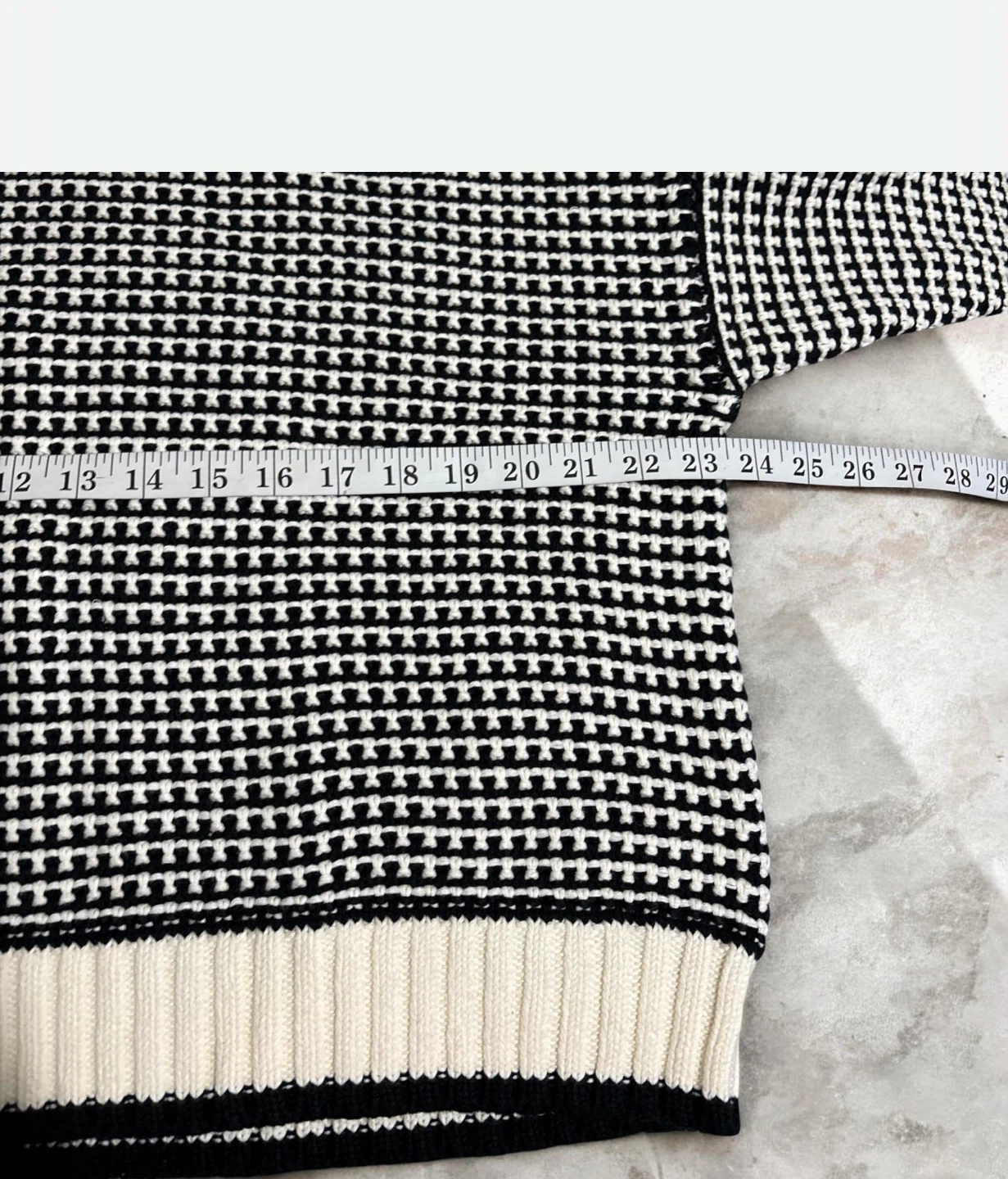 Madewell Black and White Knit Sweater - photo 5