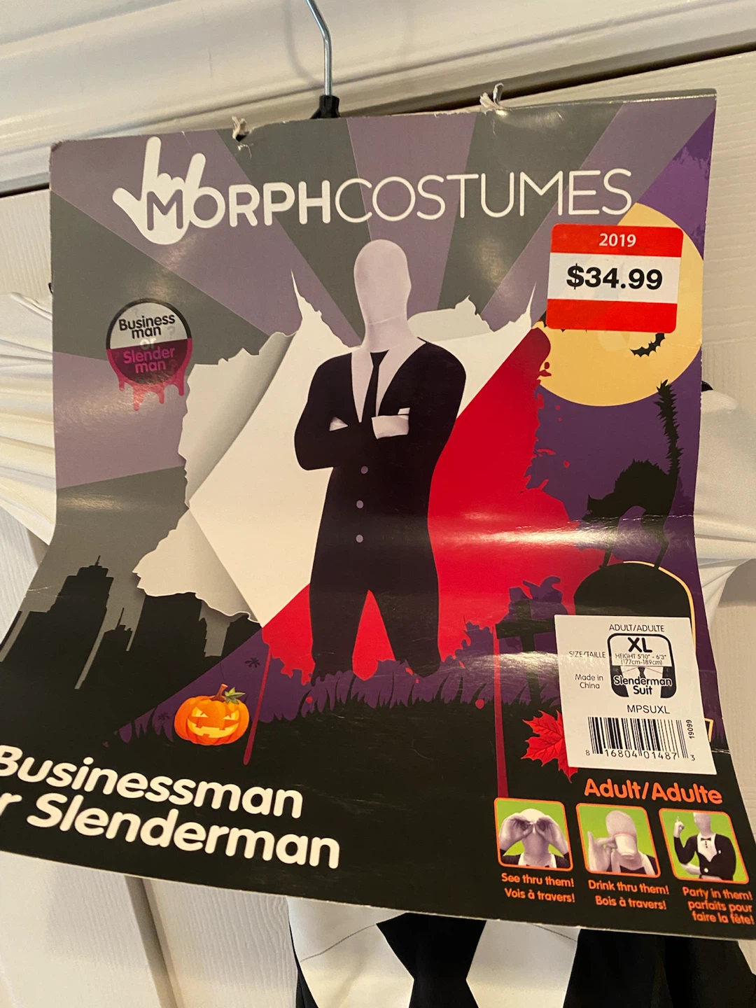 Morphsuits Slenderman Adult Costume XL - photo 2