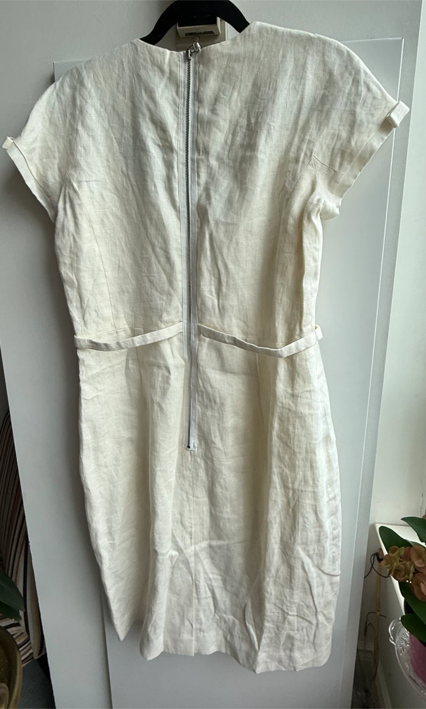 Sandra Angelozzi Off-White Linen Dress - photo 2