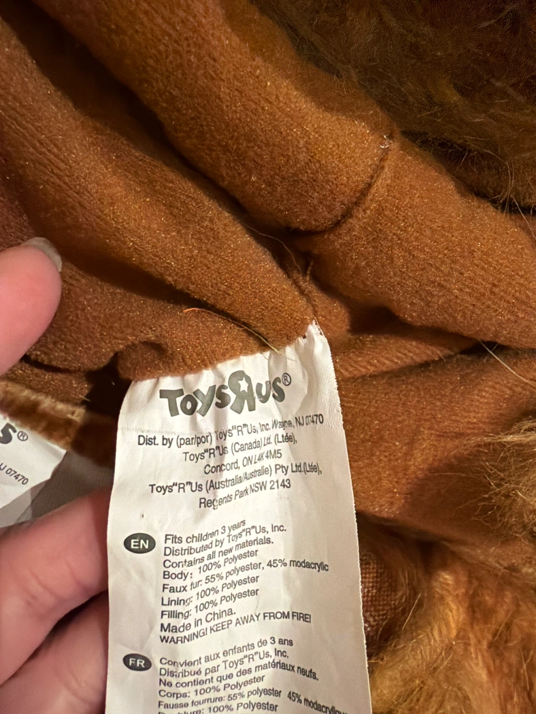 Toys R Us Lion Costume - photo 2
