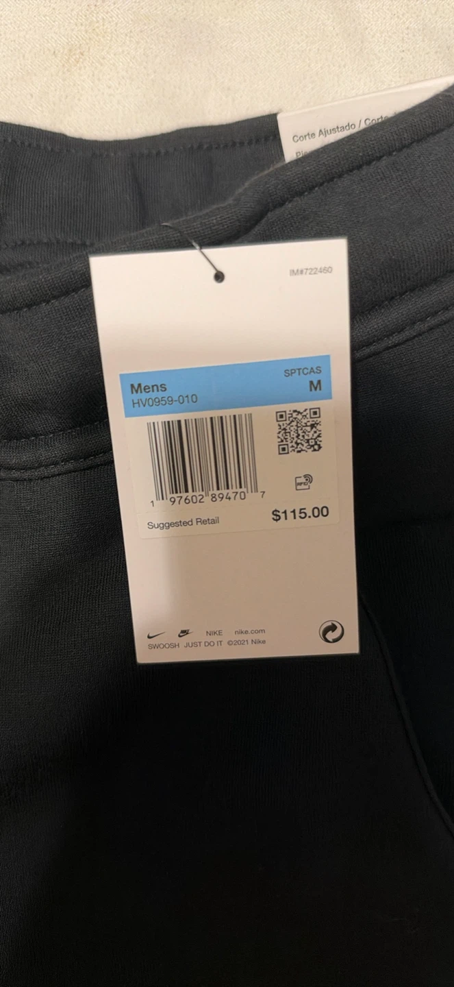New Nike Mens Tech Fleece Joggers Black - photo 3