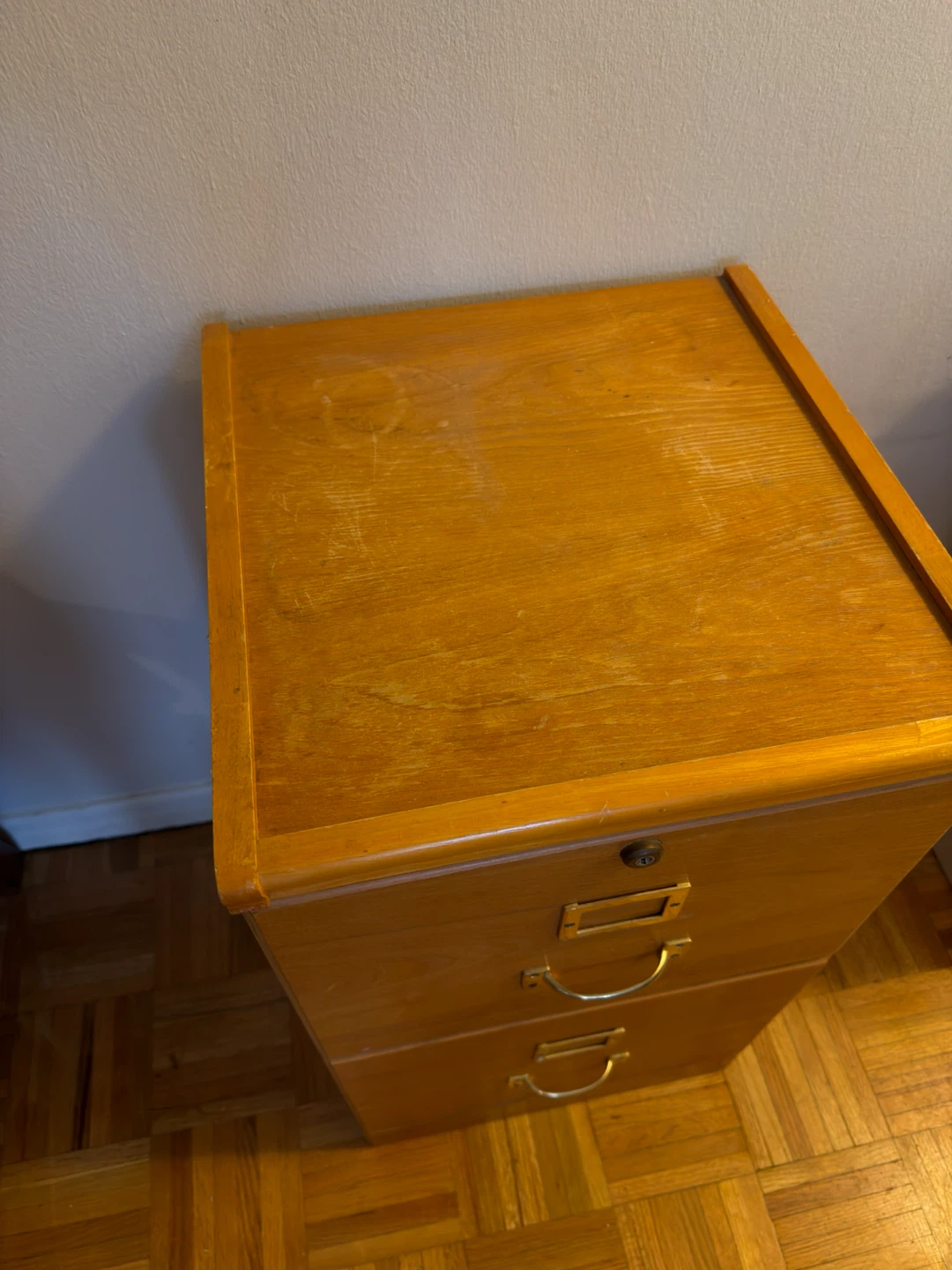 Two-Drawer Wooden Filing Cabinet - photo 2