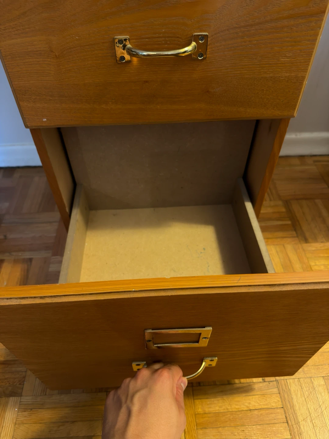 Two-Drawer Wooden Filing Cabinet - photo 4