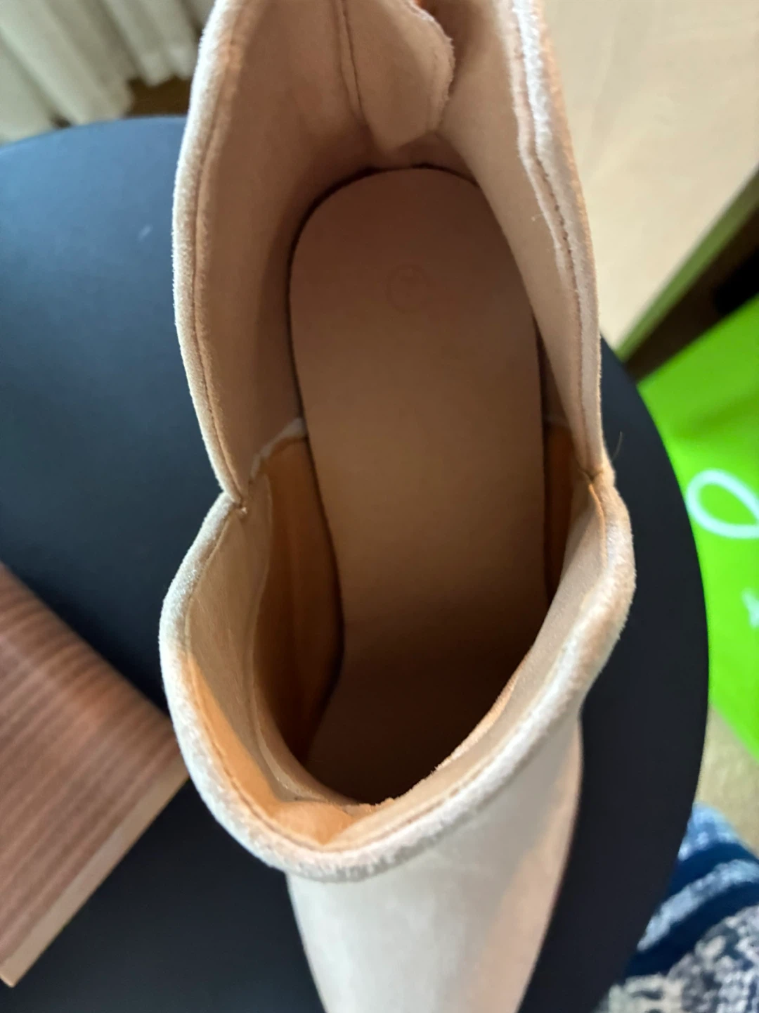 Beige Suede Ankle Boots - photo 5