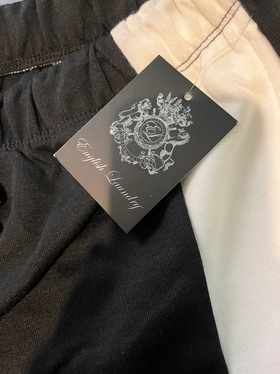 English Laundry Black and White Shorts - photo 3