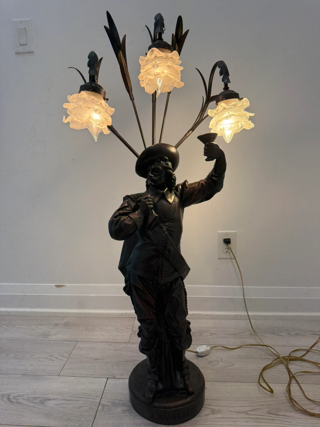 Cavalier Statue Floor Lamp
