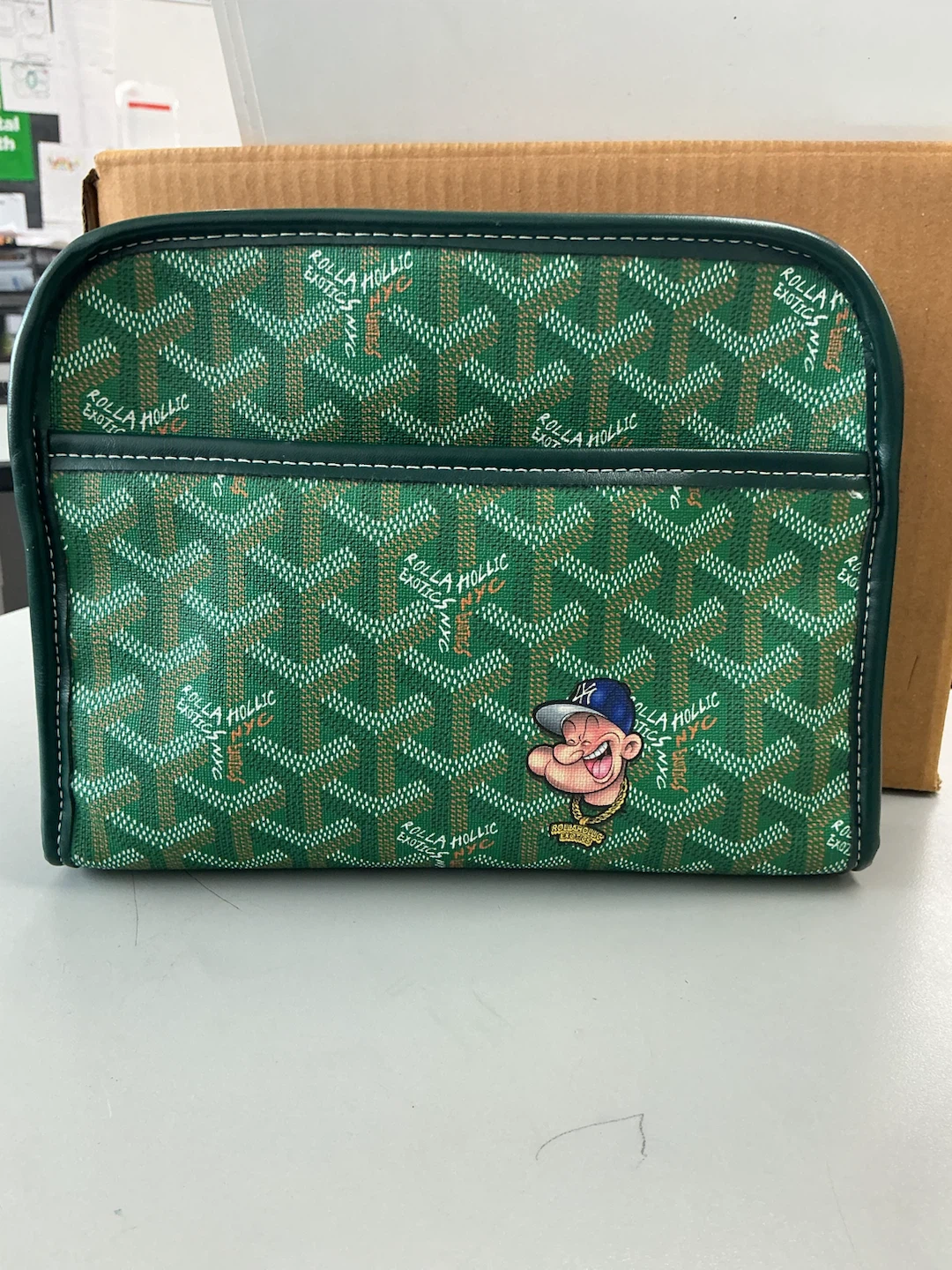 Rollahollic NYC Green Pouch