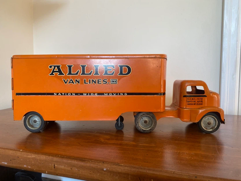 1950s Allied Steel Toy Moving Truck - photo 4