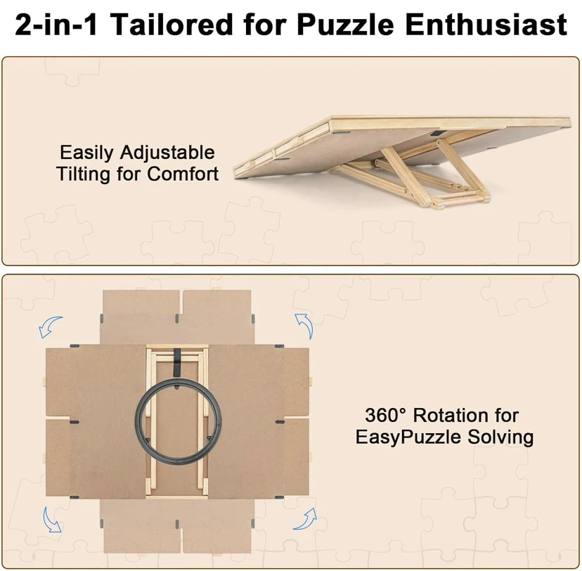 New Wooden Tilting & Rotating Puzzle Board with Drawers - photo 5
