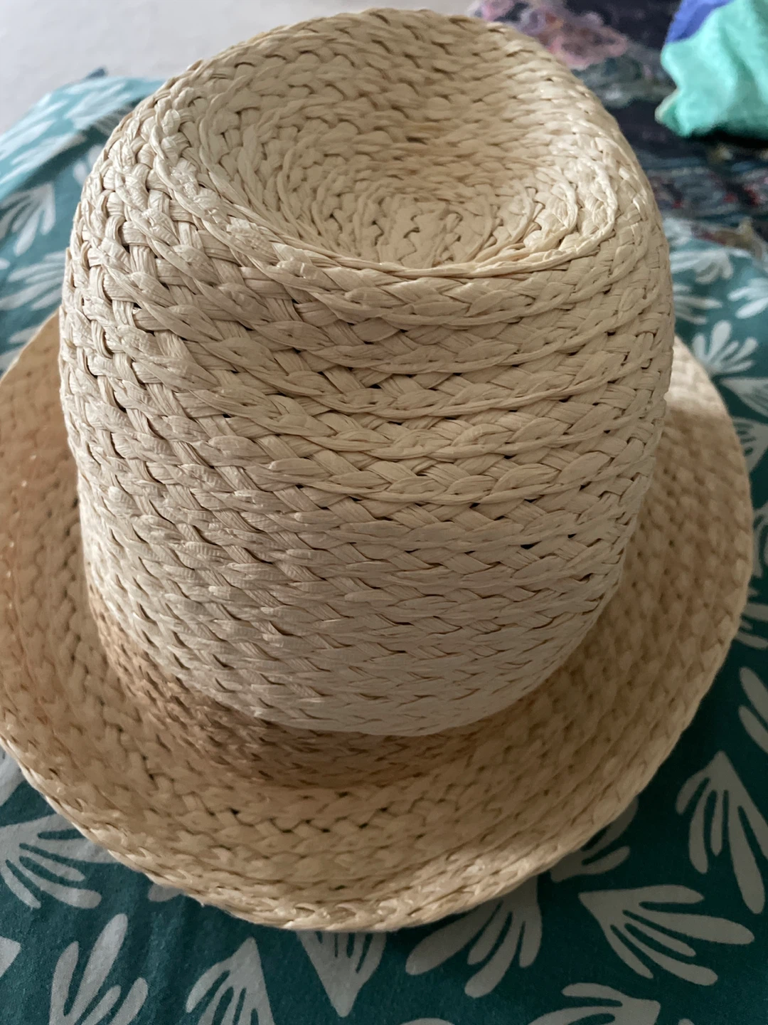 Natural Straw Fedora Hat