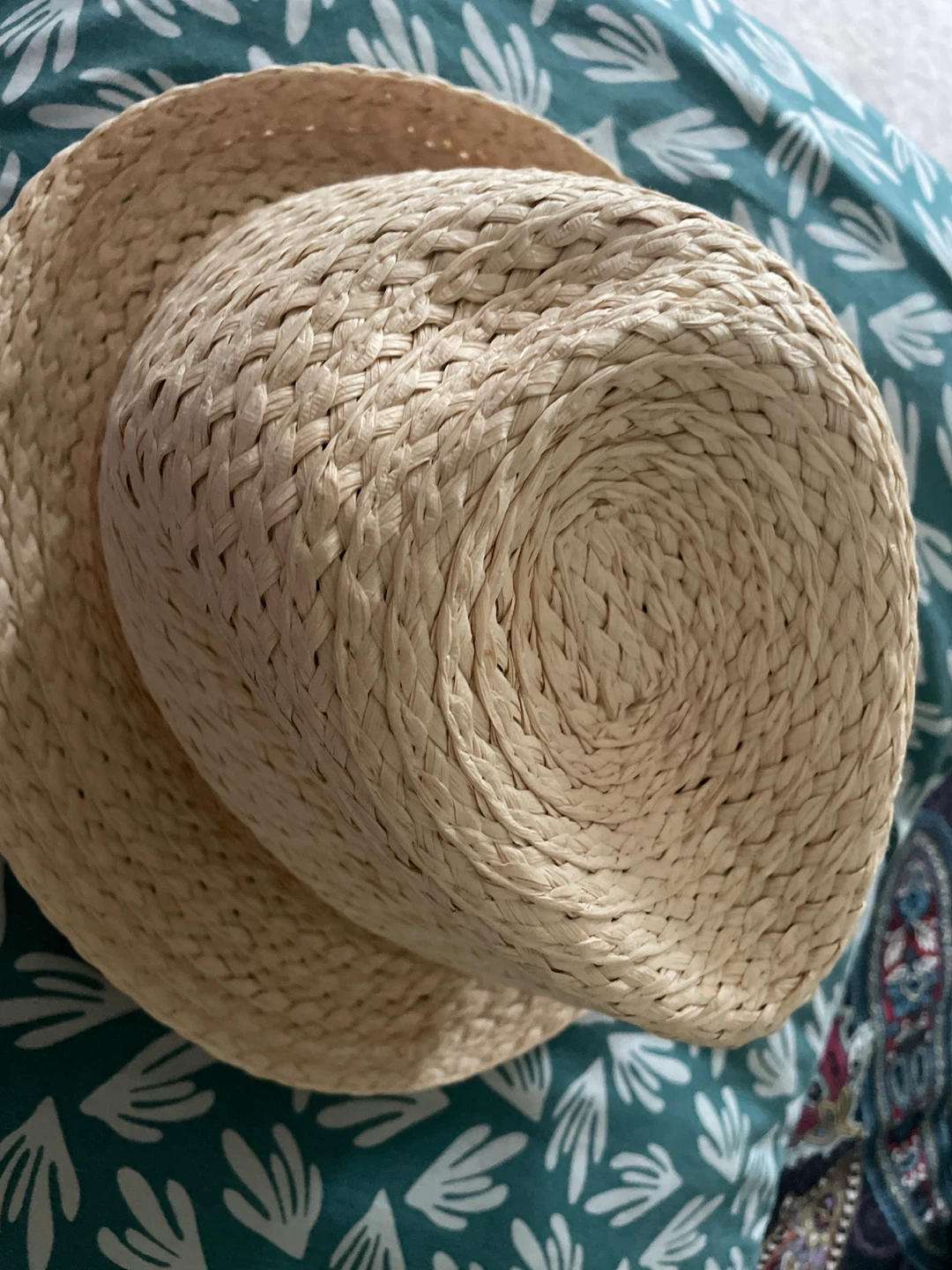Natural Straw Fedora Hat - photo 2