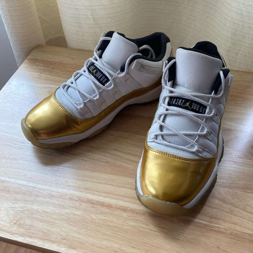 Jordan 11 Retro Low Closing Ceremony Gold Sneakers - photo 2
