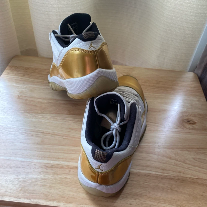 Jordan 11 Retro Low Closing Ceremony Gold Sneakers - photo 4