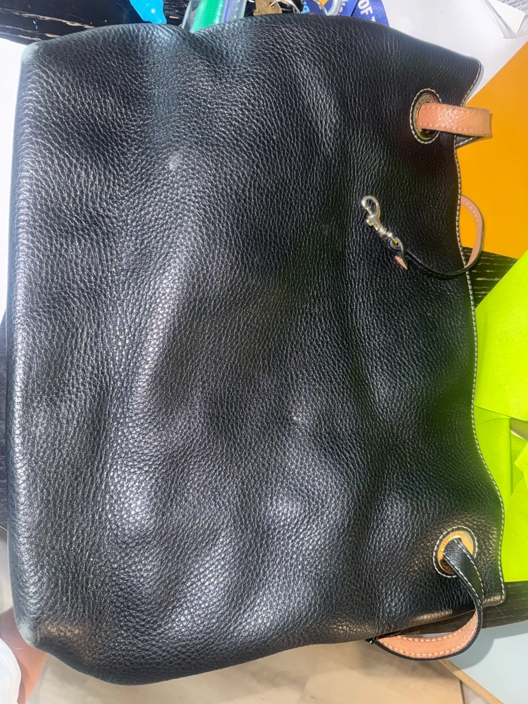 Dooney & Bourke Black Leather Tote Bag
