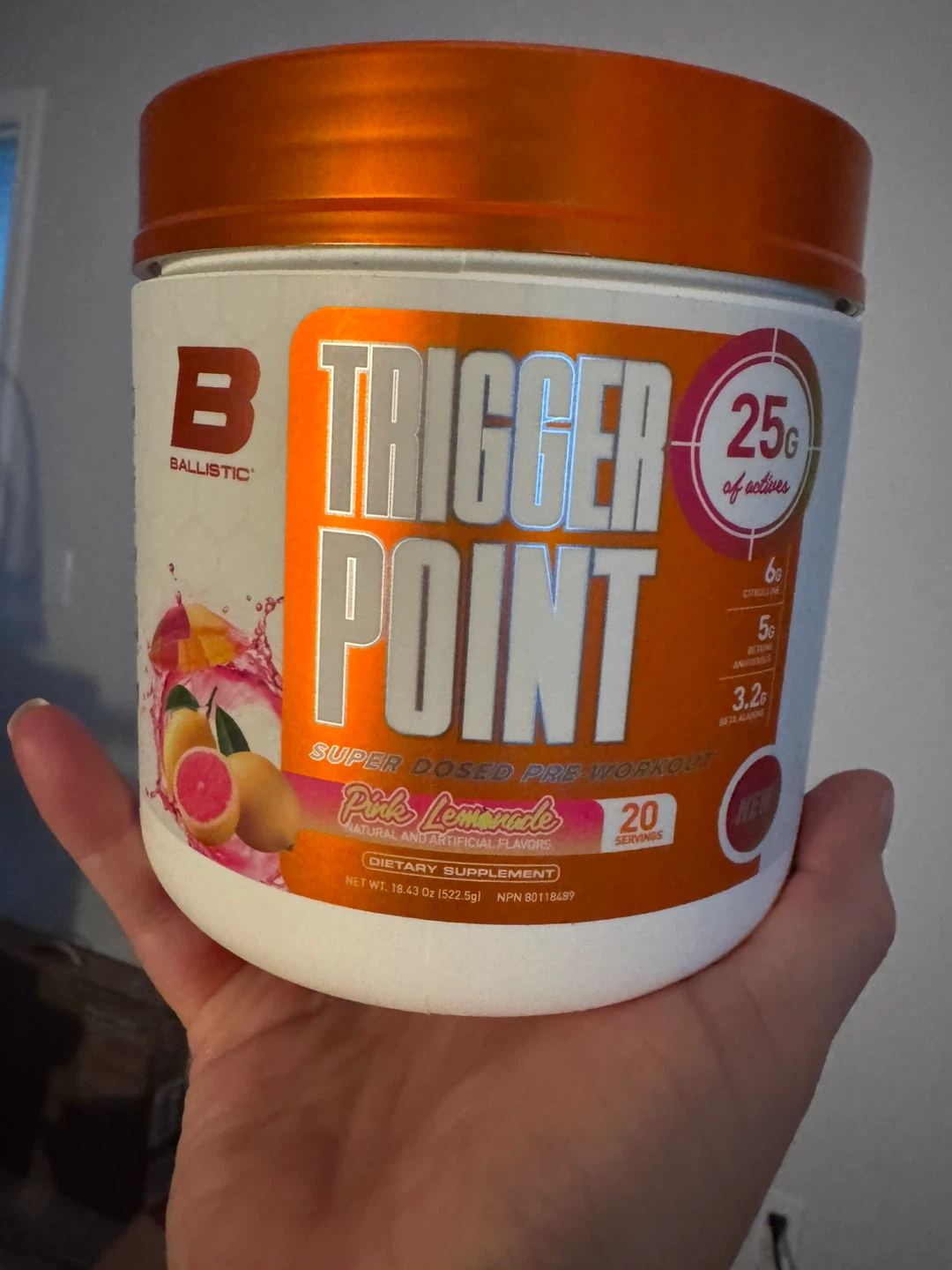Ballistic Supps Trigger Point superdosed pre-workout supplement