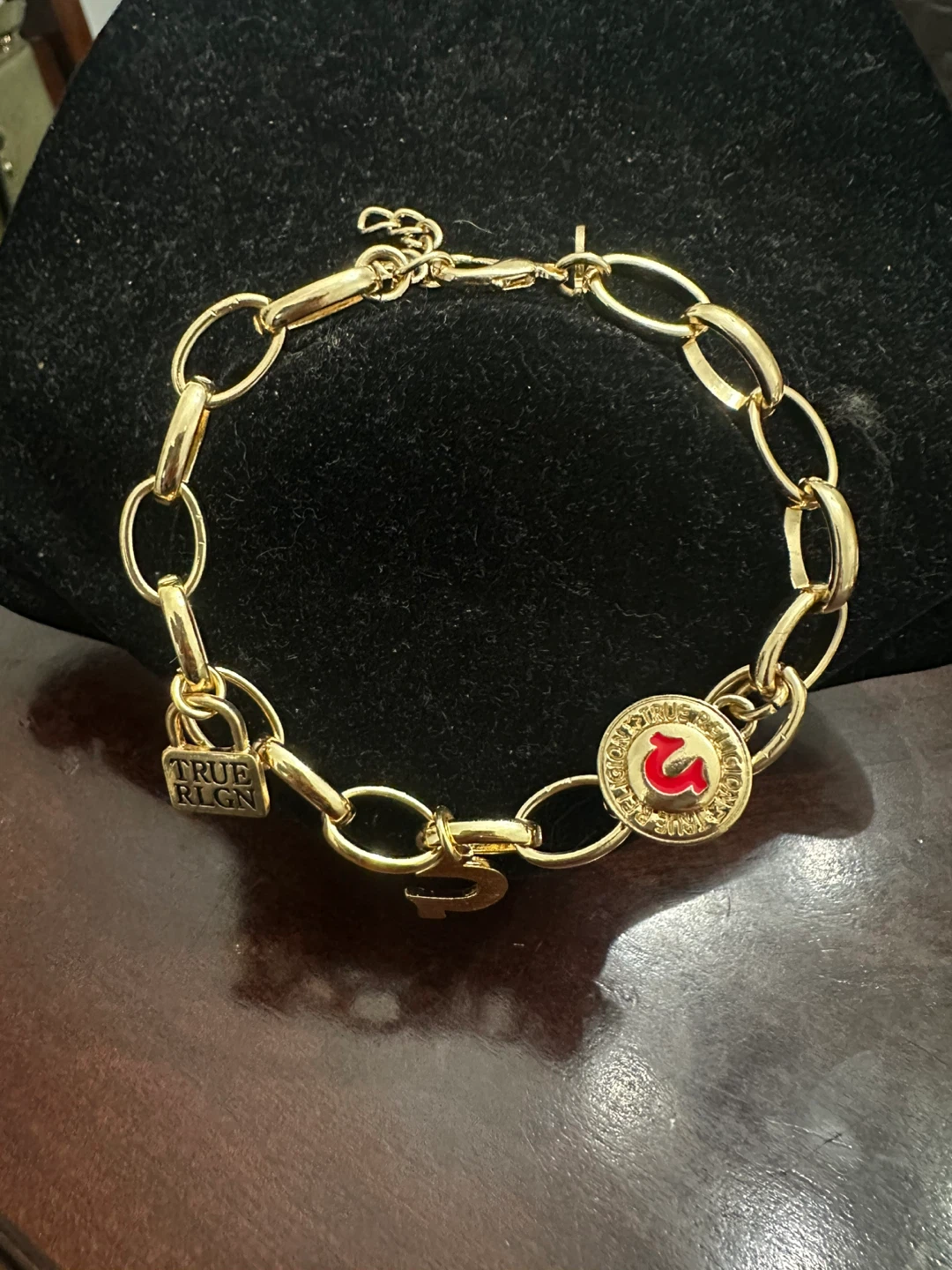 True Religion gold tone charm bracelet - photo 3