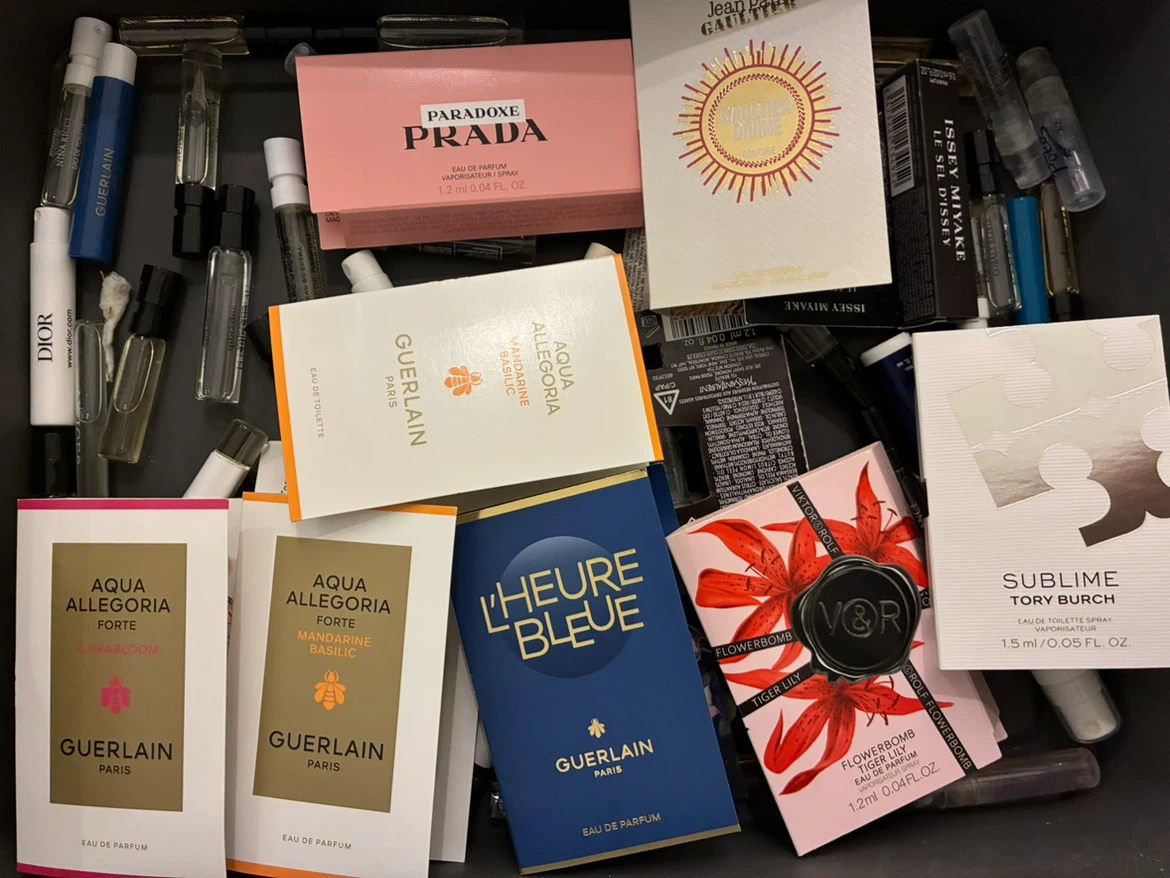5 mini perfume samples