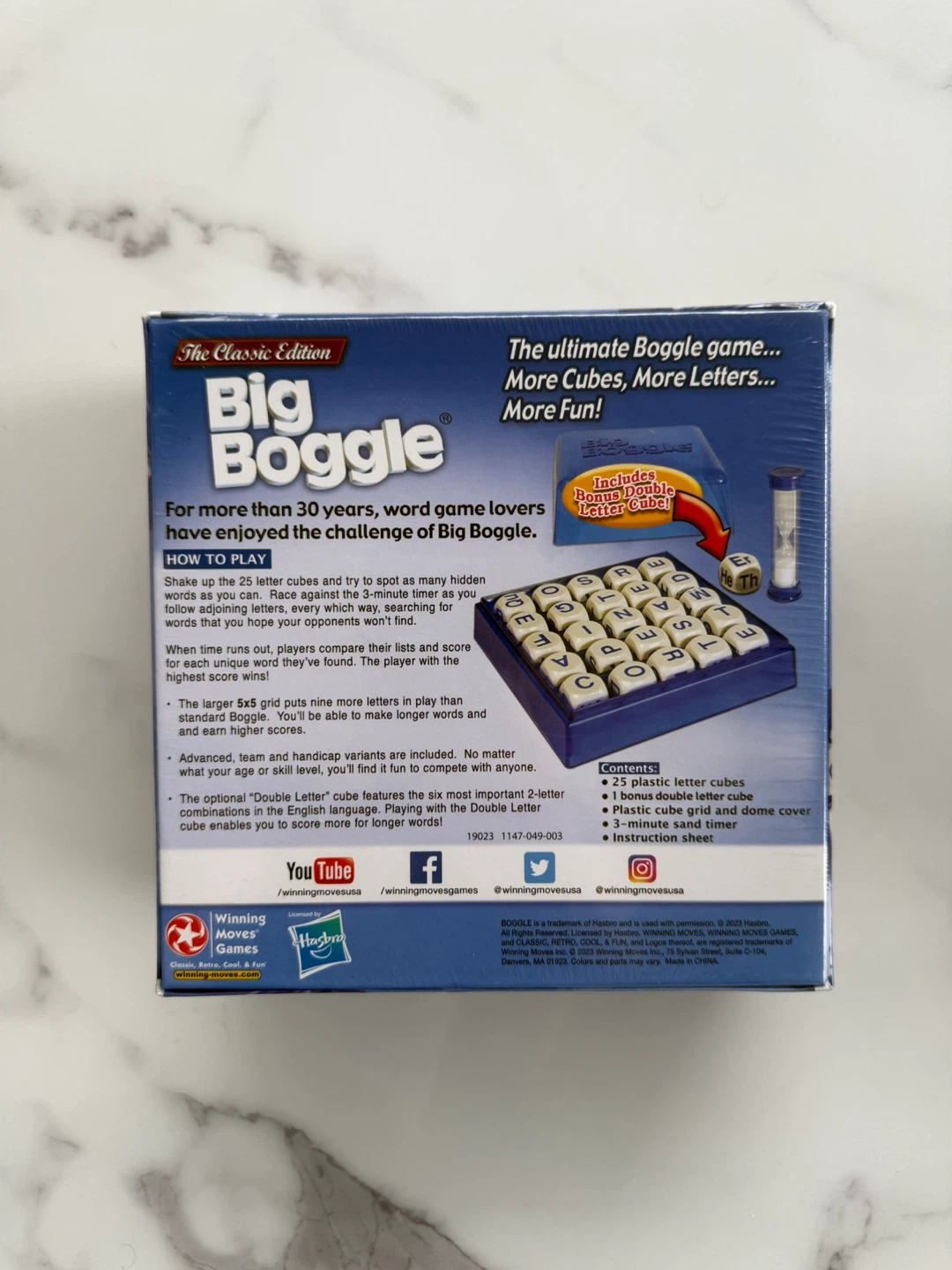 Sealed Big Boggle The Classic Edition Word Game - photo 2