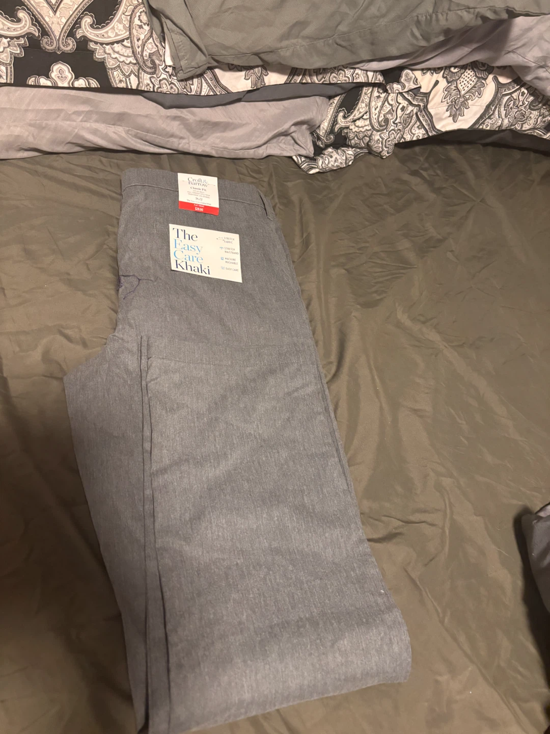 Croft & Barrow Classic Fit Khaki Pants 34x32 - photo 4
