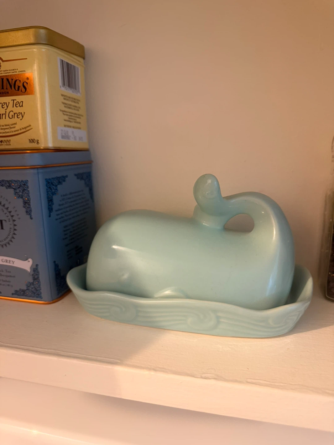 Creative Co-Op Whale Butter Dish