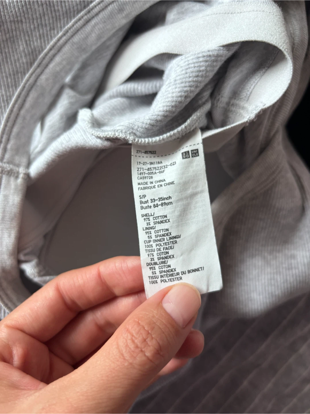 Uniqlo Ribbed Cropped Bra Tops (Set of 5) - photo 5