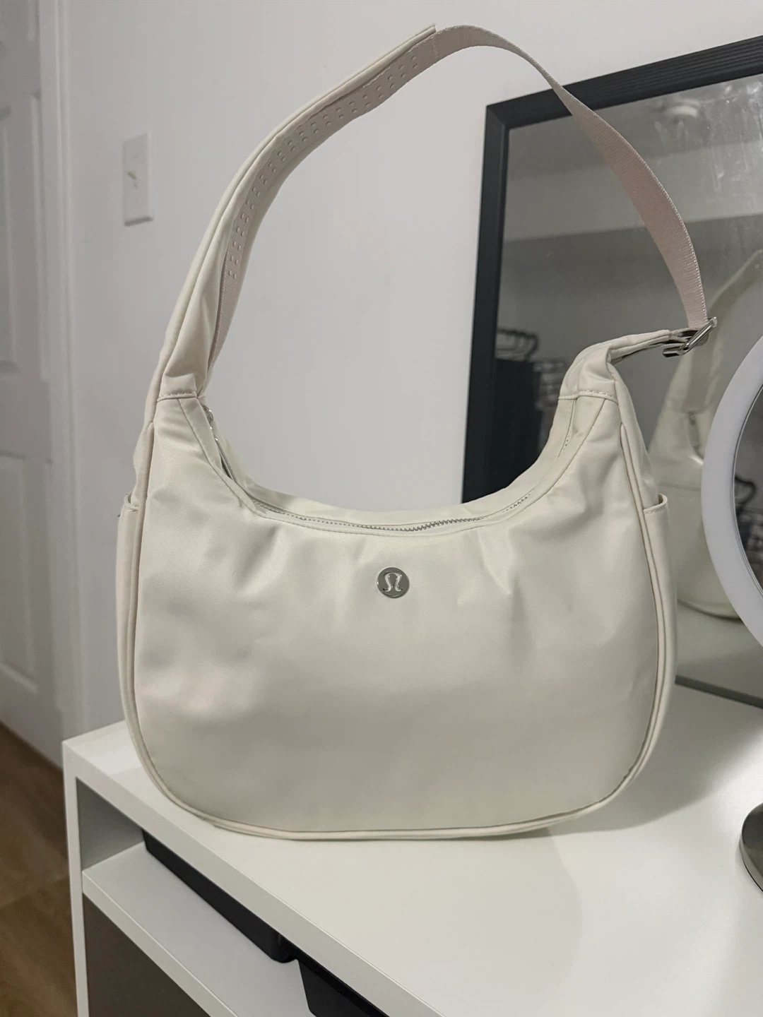 Lululemon Essential City Shoulder Bag in Off-White