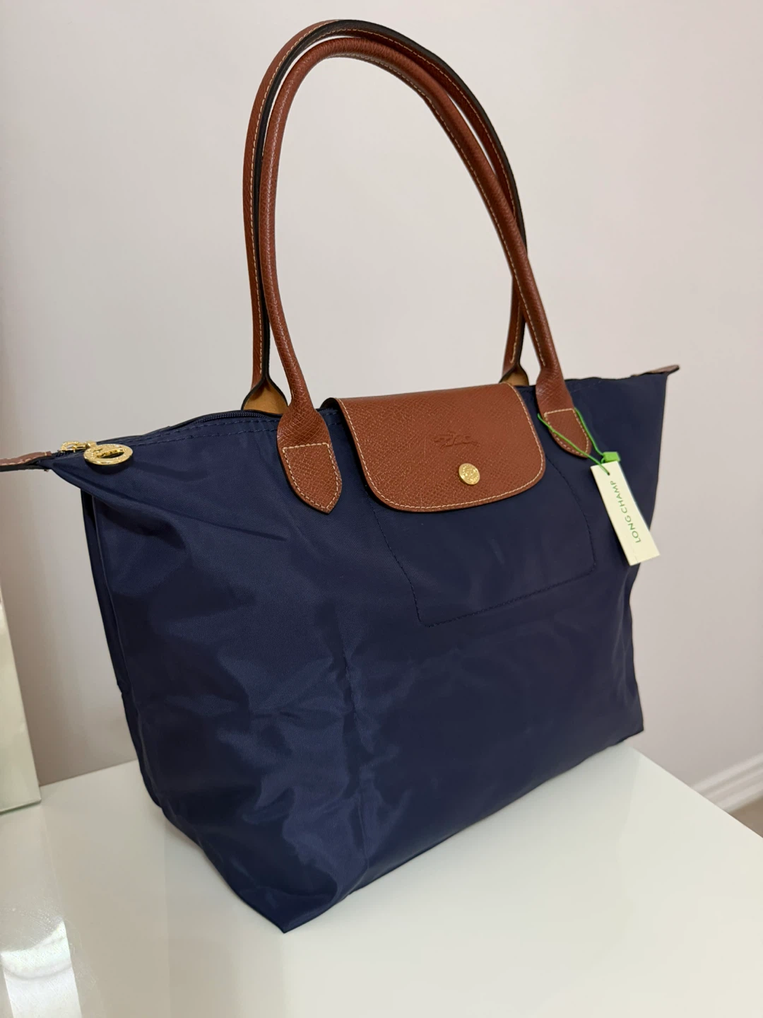 Longchamp Le Pliage Tote Bag Navy Large Brand new - photo 2
