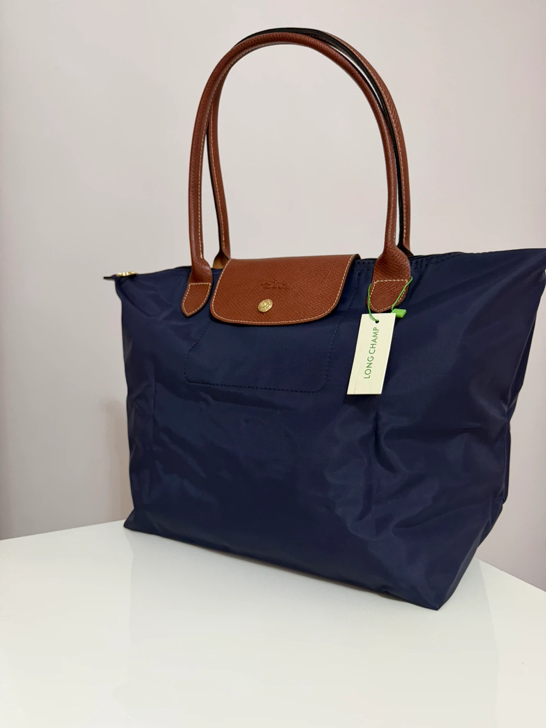 Longchamp Le Pliage Tote Bag Navy Large Brand new - photo 3