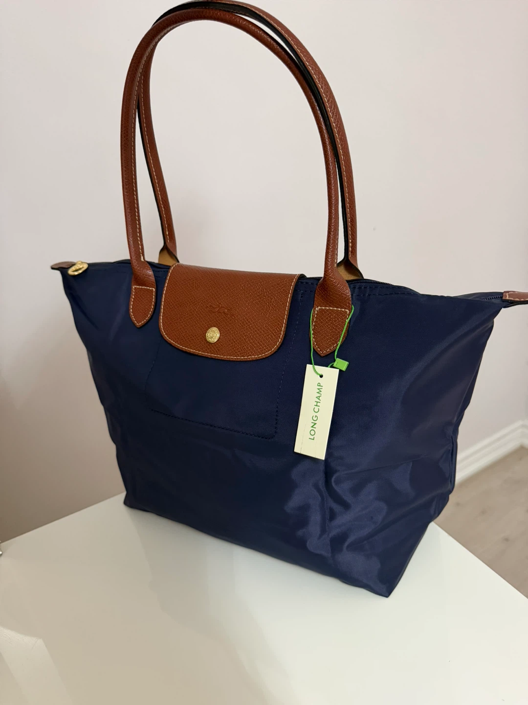 Longchamp Le Pliage Tote Bag Navy Large Brand new - photo 4