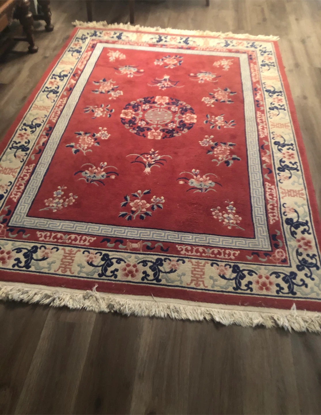 Vietnamese Vintage Wool Area Rug 6’x8’ - photo 4