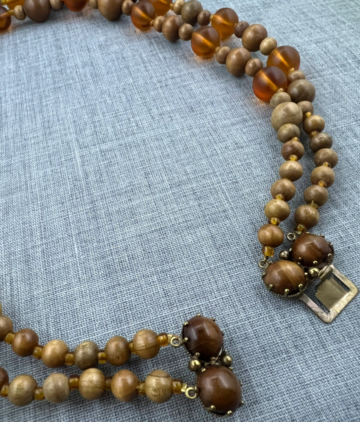 Vintage Double Strand Statement Necklace - photo 4