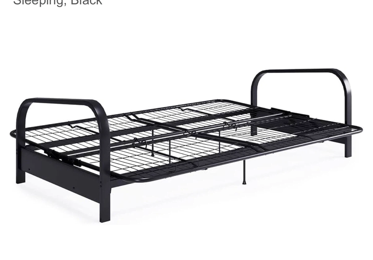 Blue Sofa Bed Convertible Futon - photo 3