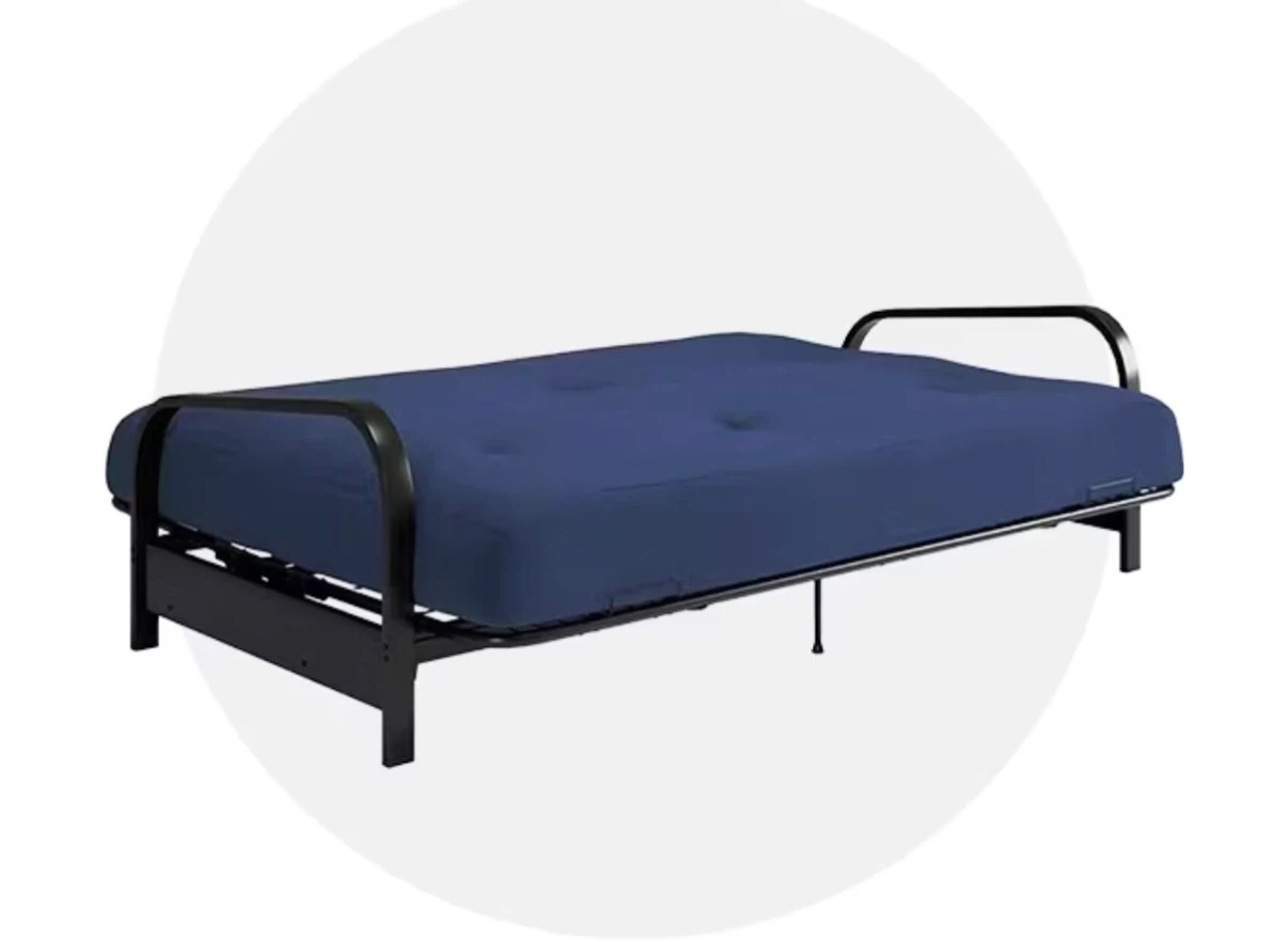 Blue Sofa Bed Convertible Futon - photo 4