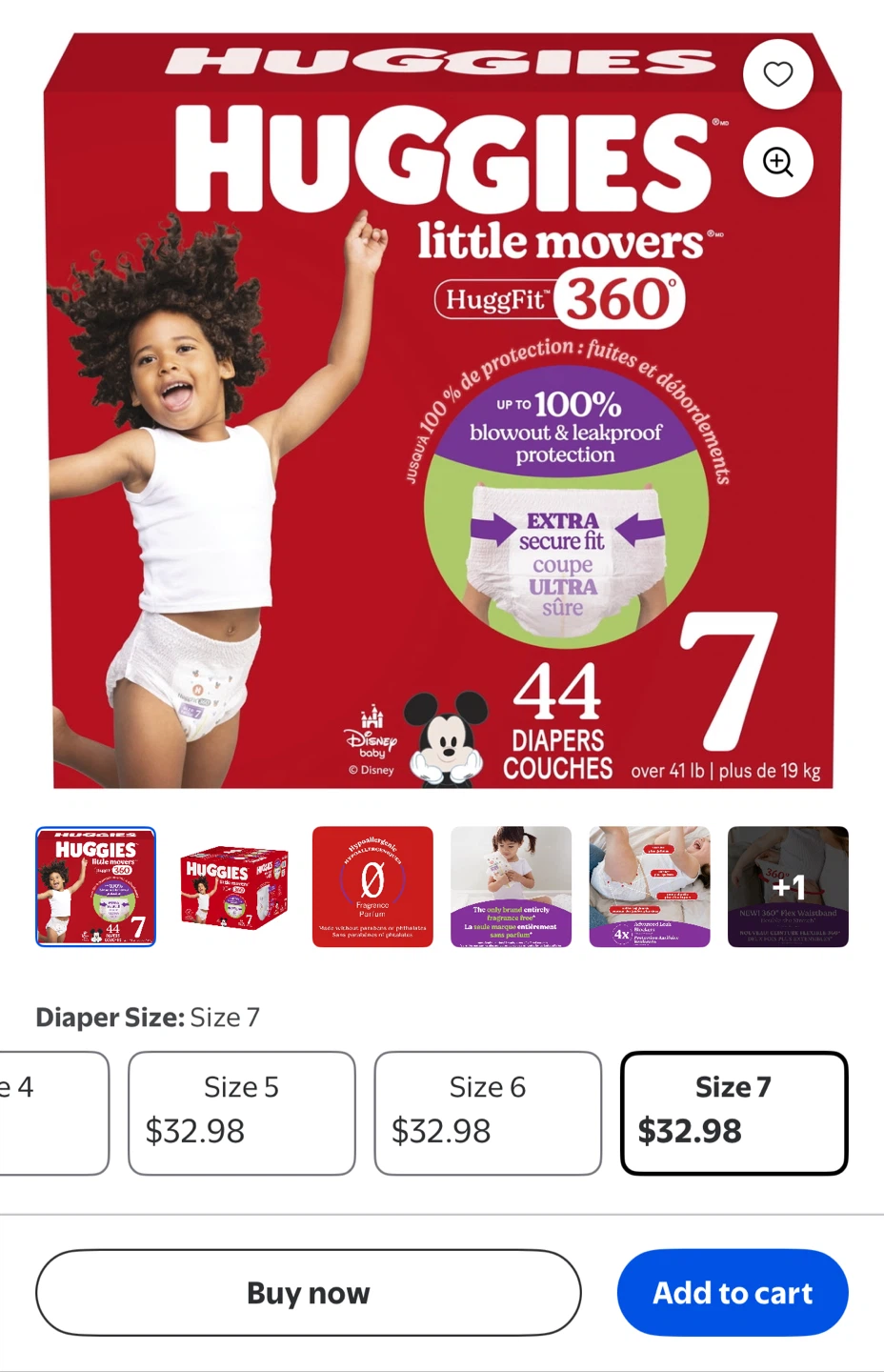 New - Huggies Little Movers Size 7 Diapers - photo 2