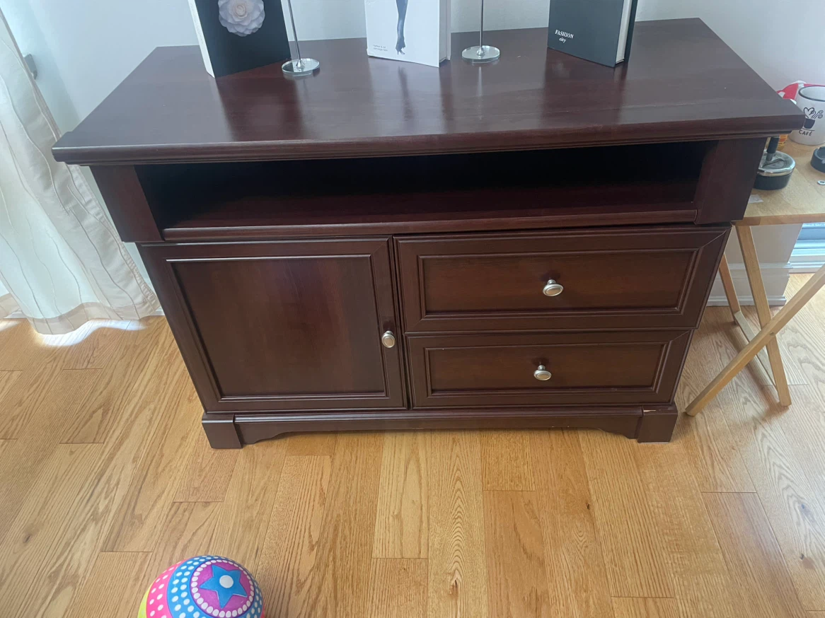 Dark Wood Media Console