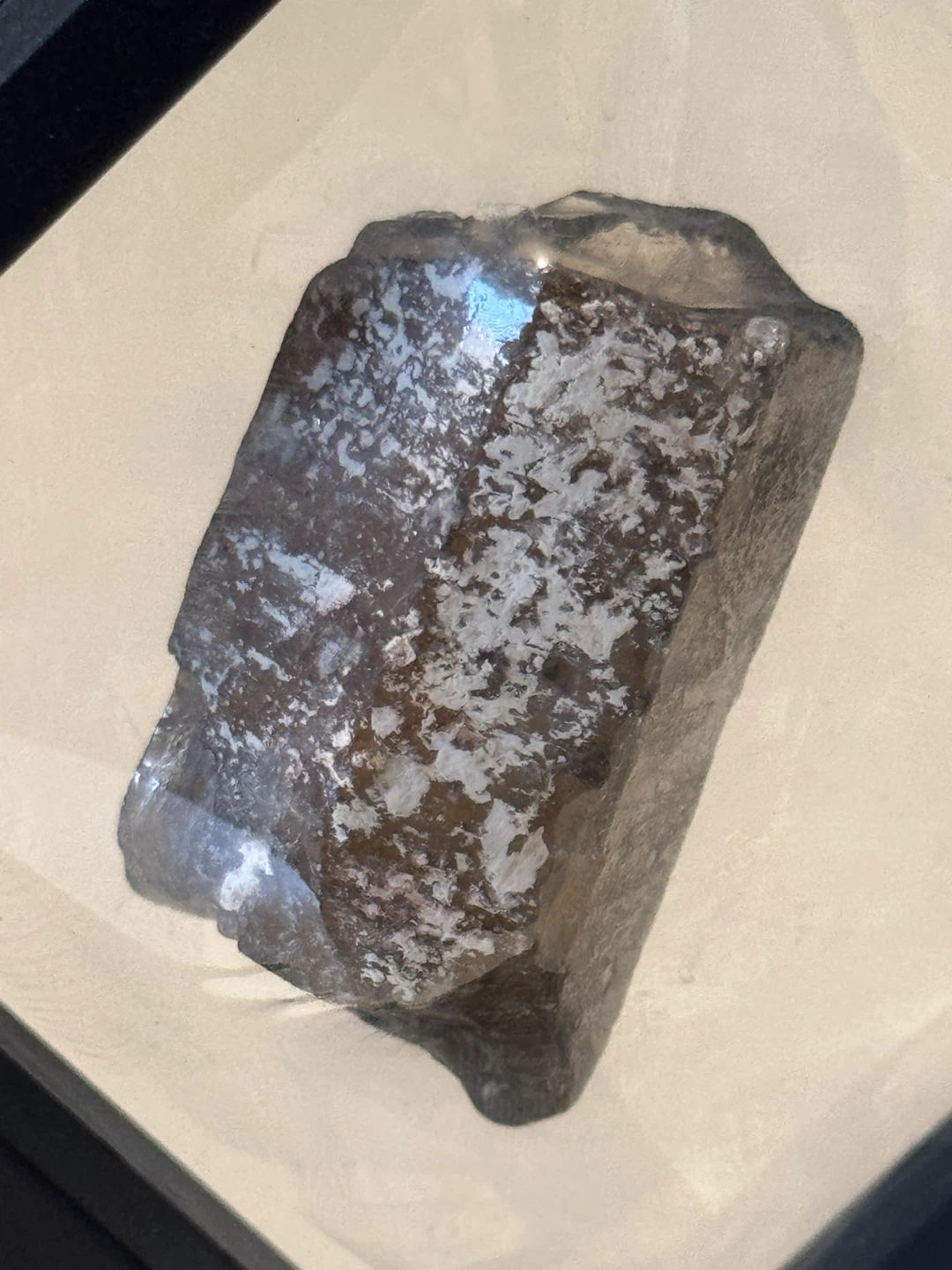 Natural Citrine Rough Specimen in Display Case - photo 2