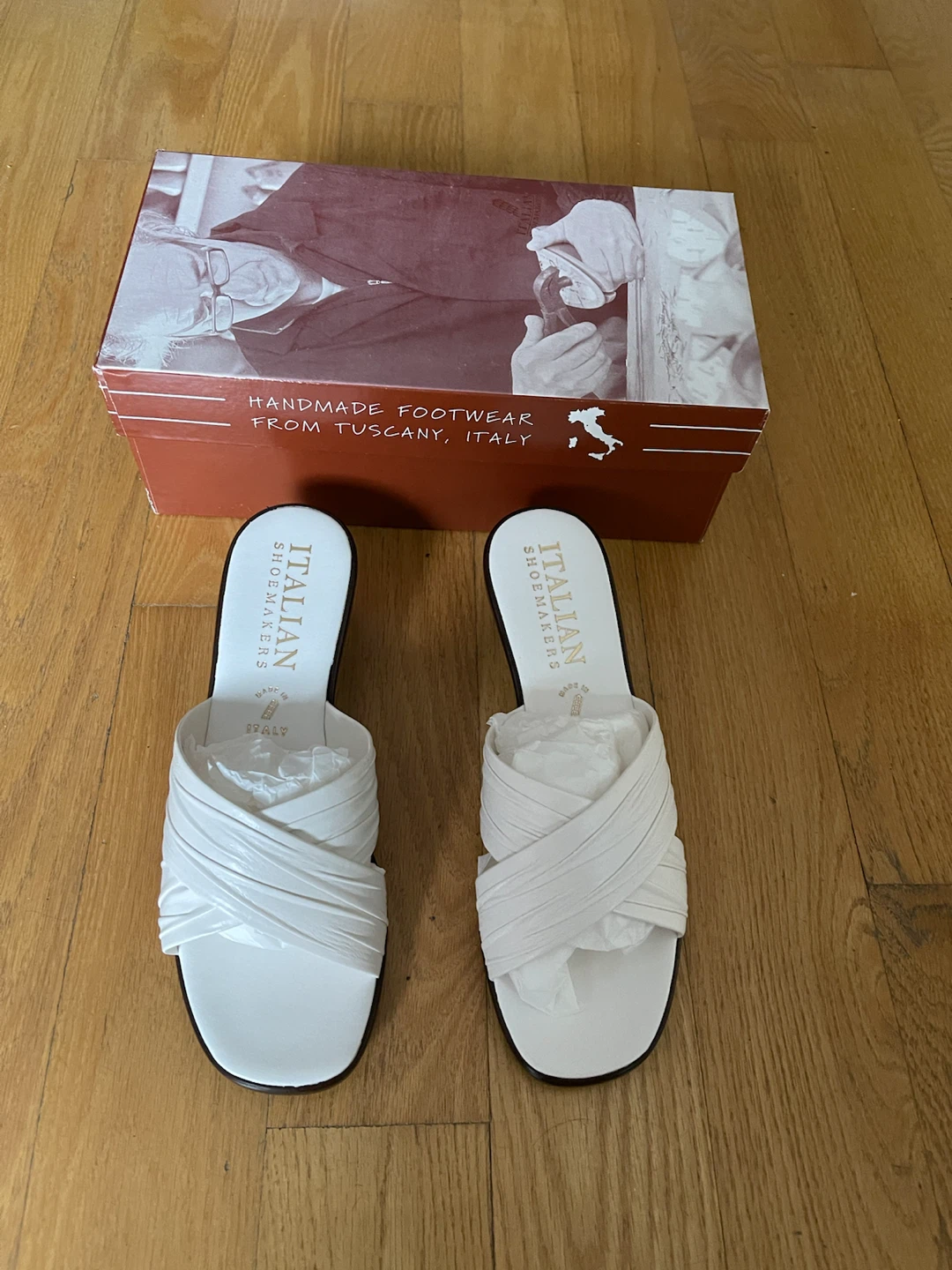 Italian Shoemakers Women's Sandals - White, Size 7