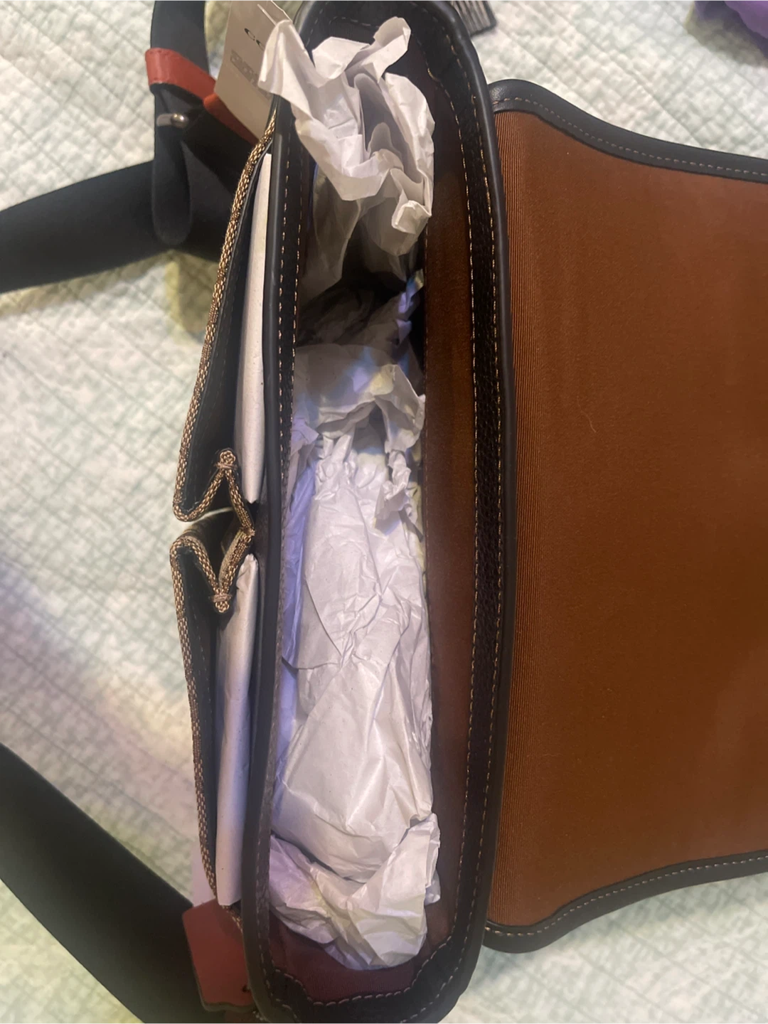 Coach Sprint Map Bag Khaki Black Multi - photo 2