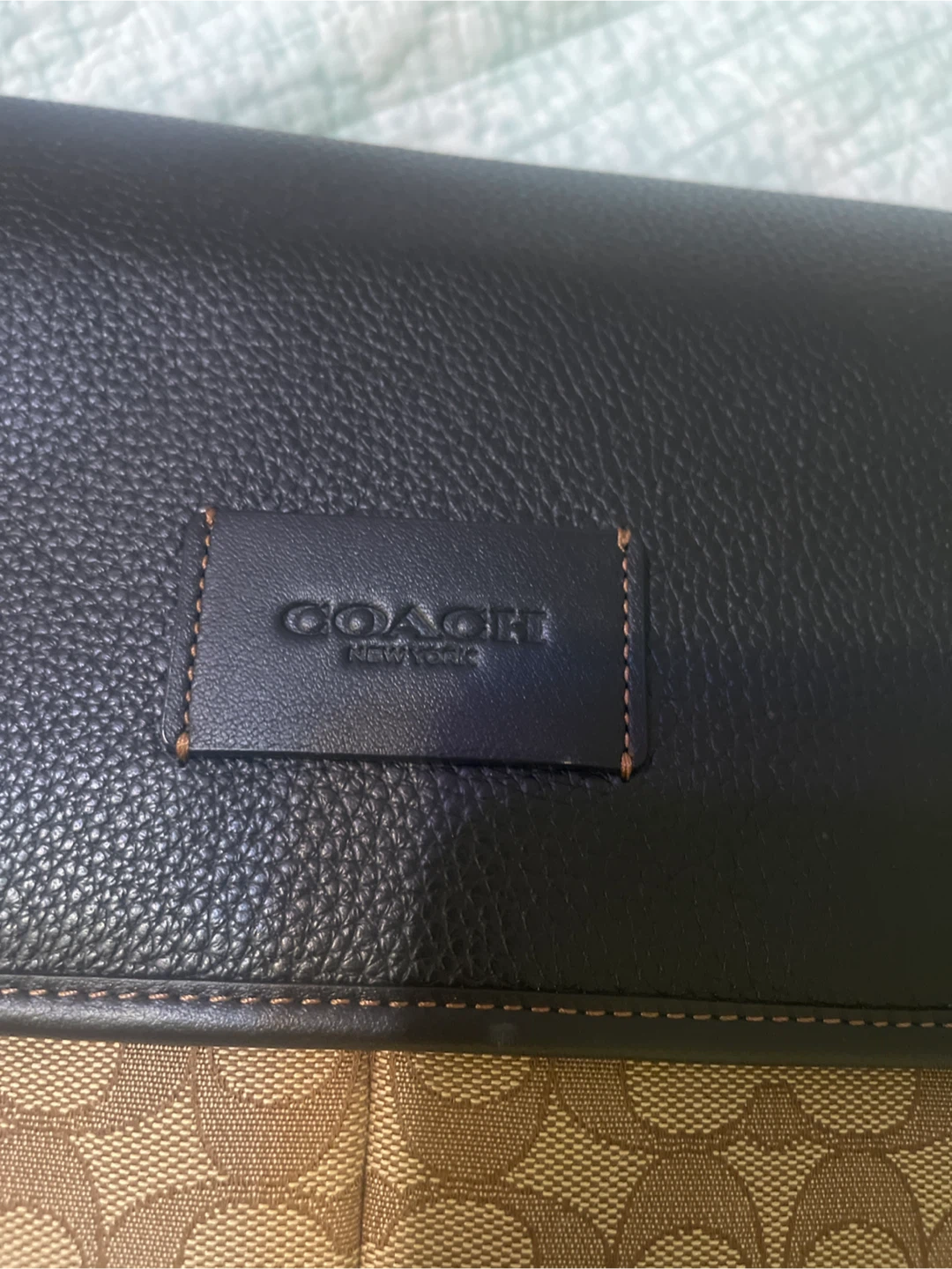 Coach Sprint Map Bag Khaki Black Multi - photo 3