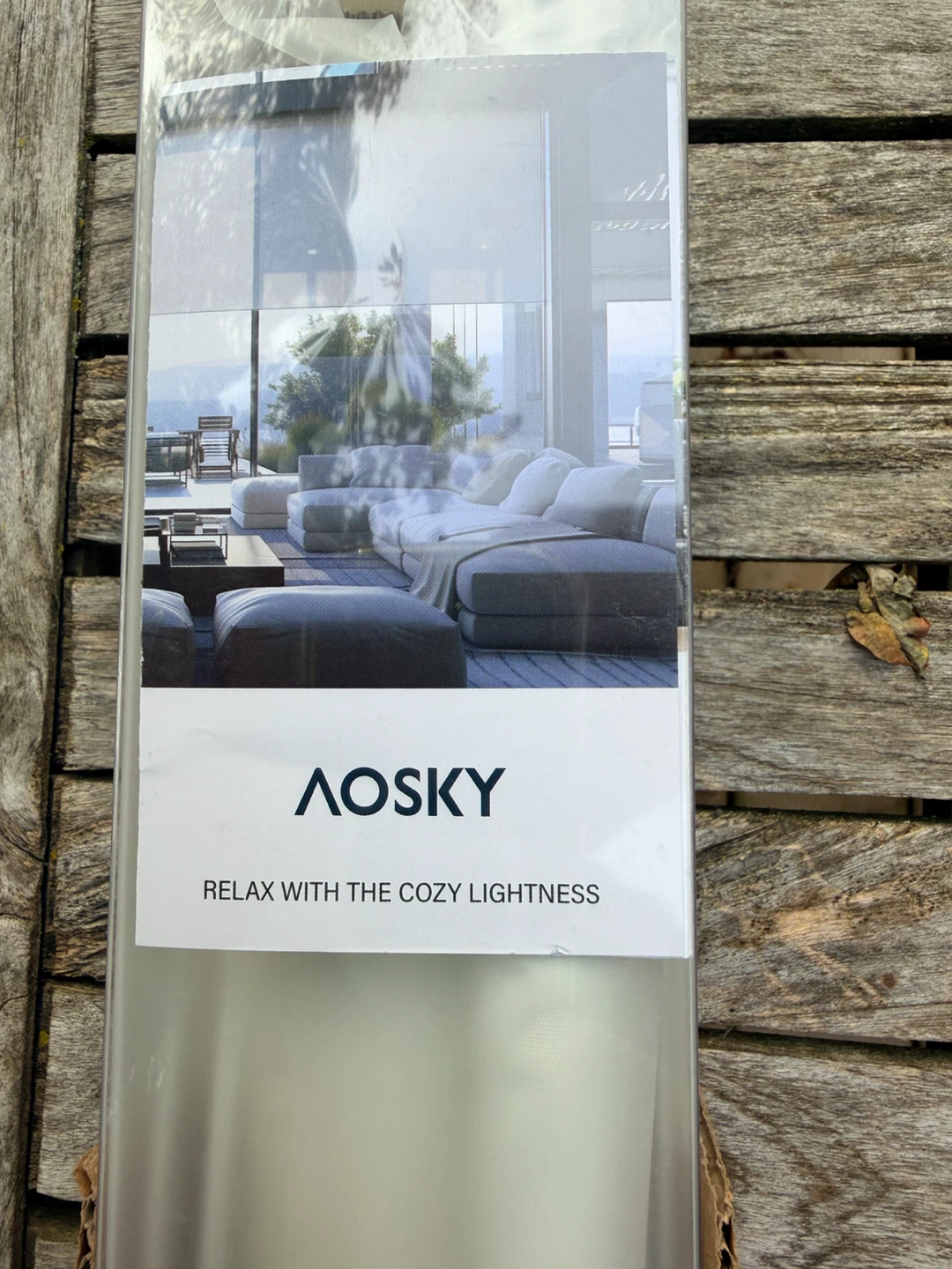 Two AOSKY 100% Blackout Roller Shades, Ivory, 17" x 72"
